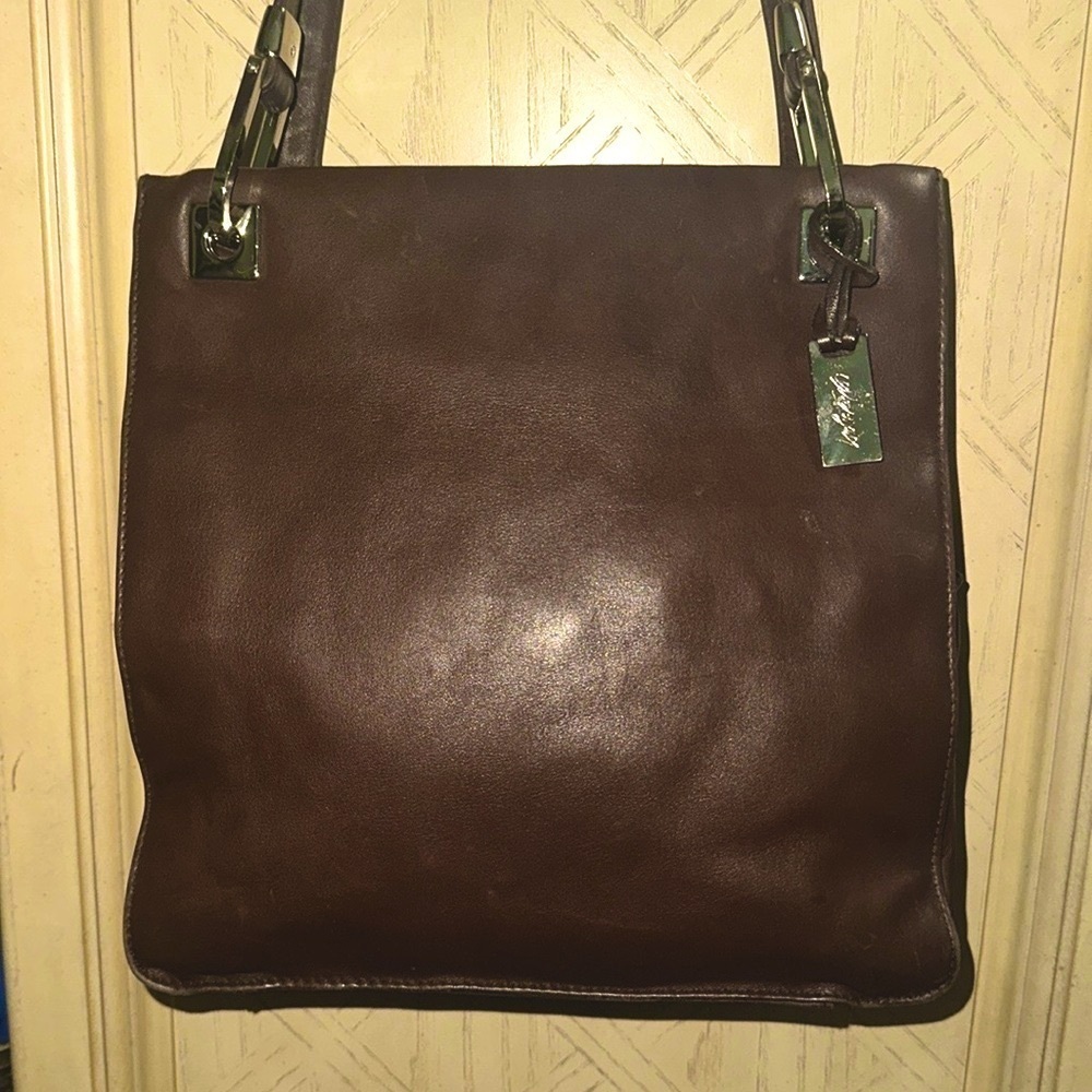 Elegant Brown Leather  unisex Bag (NWOT )